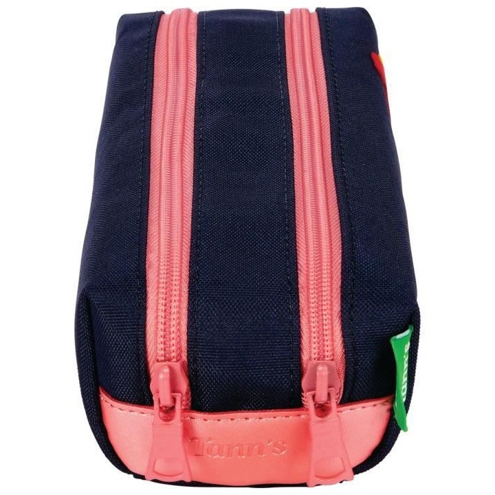 TANN'S Trousse Double Patch Amy Bleu Marine Enfant