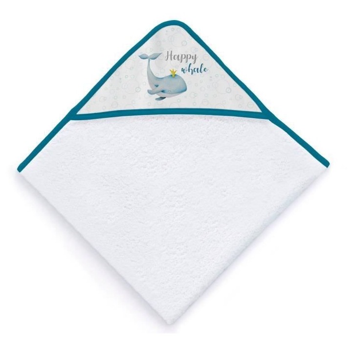 TANUKI Happy Whale Sortie de bain -  Blanc