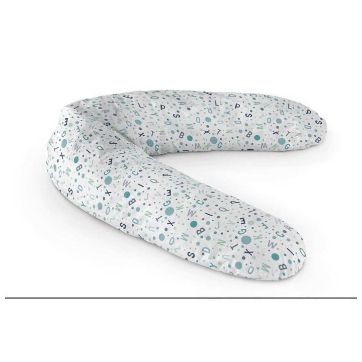 TANUKI - Coussin d'allaitement ALPHABET - Ergonomique - Bleu