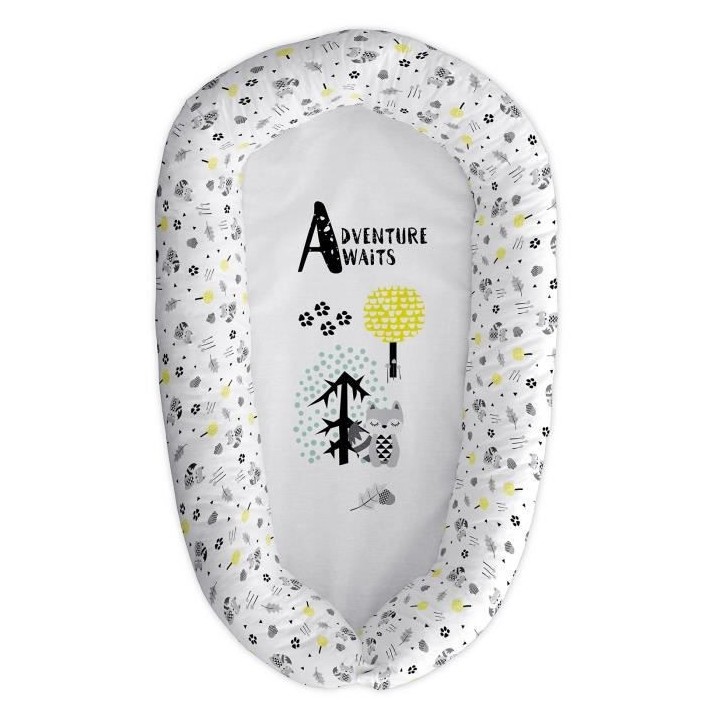 TANUKI - Coussin couffin ADVENTURE AWAITS 48x90 cm - Airballon - Réve