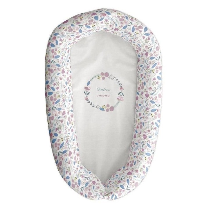 TANUKI - Coussin couffin DULCES SUEÑOS 48x90 cm - Airballon - Révers