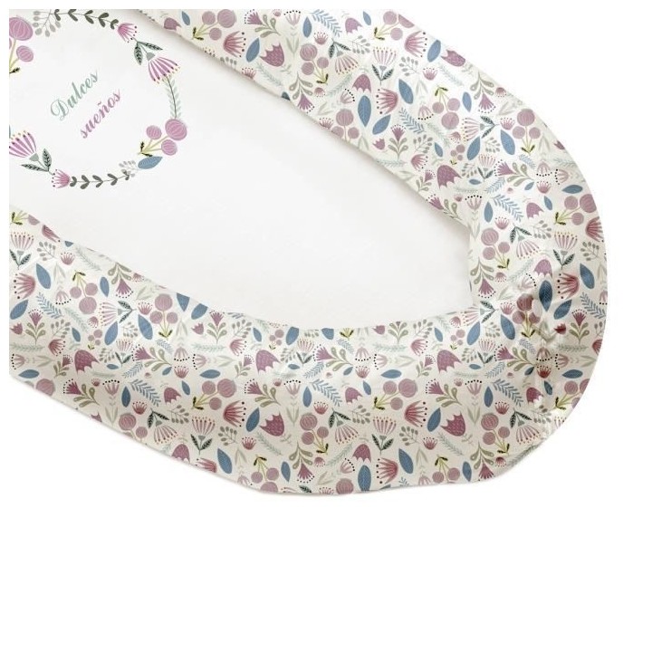 TANUKI - Coussin couffin DULCES SUEÑOS 48x90 cm - Airballon - Révers