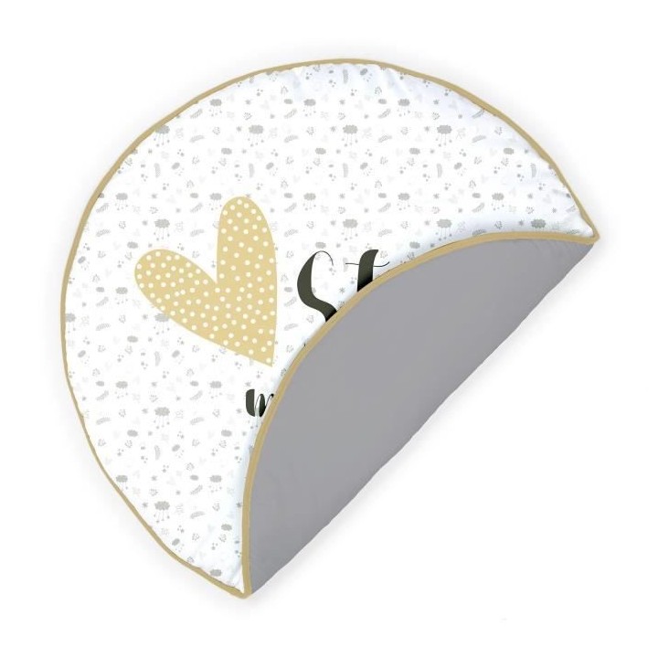 TANUKI - Tapis first step STAY MAGICAL 90x90 cm - 100% Coton - Lavable