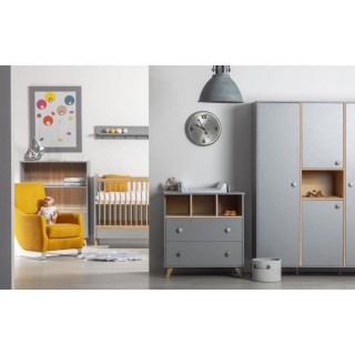TANUKI Chambre bébé Trio Dream - Lit + Commode a langer + Armoire -