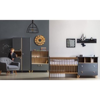 TANUKI Chambre bébé Trio Dream - Lit + Commode a langer + Armoire -
