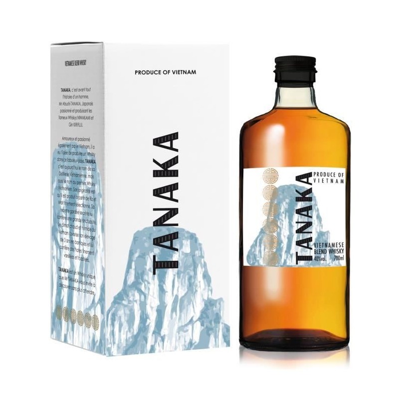 TANAKA Whisky Blended Vietamien - 40° - 70 cl - Avec etui