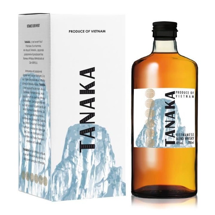 TANAKA Whisky Blended Vietamien - 40° - 70 cl - Avec etui