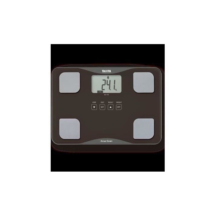 TANITA BC718BR36 Pese-personne en verre ultra fin - Marron