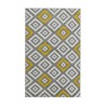 NAZAR TAVLA Tapis de salon moderne - 120 x 160 cm - 100% polypropylene frisée - Jaune