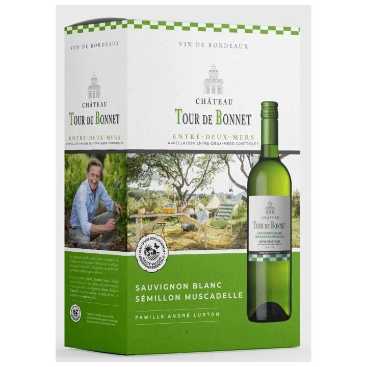 BIB Château Tour de Bonnet 2020 Entre-Deux-Mers 3L - Vin blanc de Bor