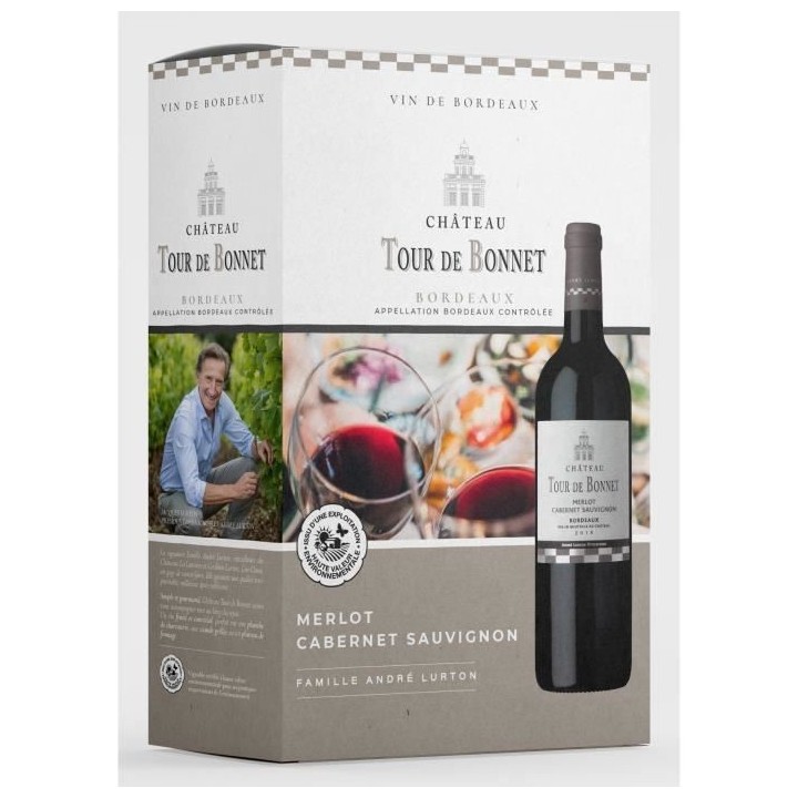 BIB Château Tour de Bonnet 2018 Bordeaux - Vin rouge de Bordeaux