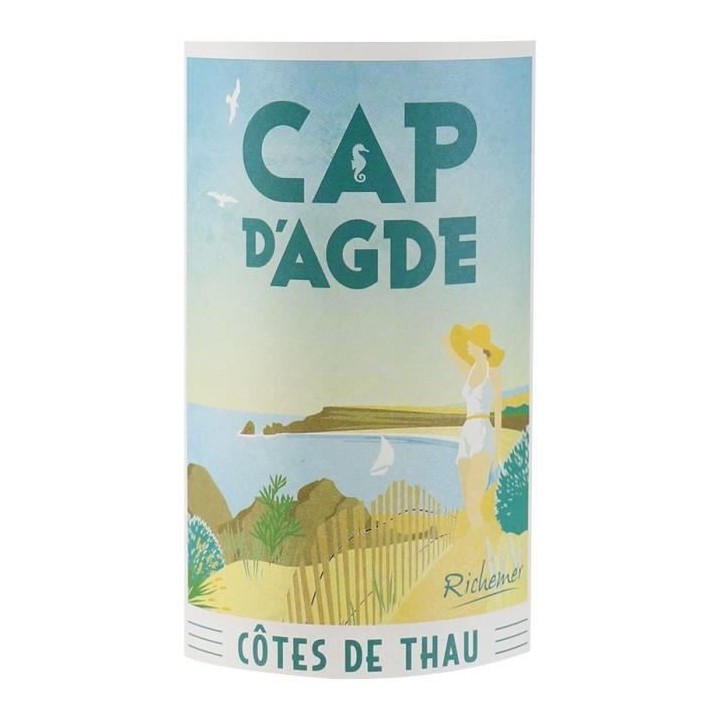 Les Caves Richemer Cap d'Agde Côtes de Thau Souvenir - Vin blanc de L