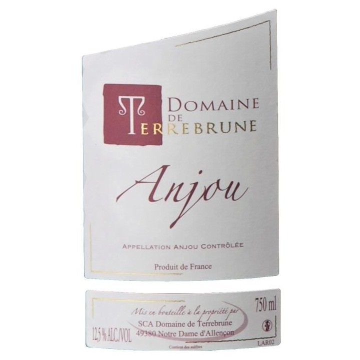 Domaine de Terrebrune Anjou - Vin rouge du Val de Loire