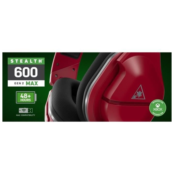 Casque Gaming - TURTLE BEACH - Stealth 600 Max - 2e Gen - Midnight Red