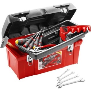 Caisse a outils FACOM + 20 outils - 5 Tournevis Protwist + 9 Clés mâ
