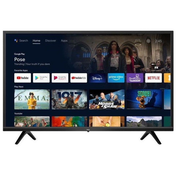 TCL 32A5000 - TV LED HD 32 (80 cm) - Android TV - Dolby Audio - 2 x HD