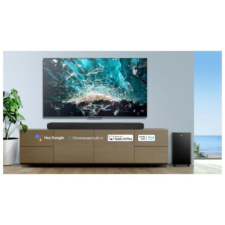 TCL TS8132 Barre de son avec caisson de basses sans fil - Dolby Atmos