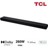 TCL TS8211 - Barre de son Dolby Atmos 2.1 avec caissons de basse intégrés - 260W - HDMI - Chromecast intégré - Compatible Al