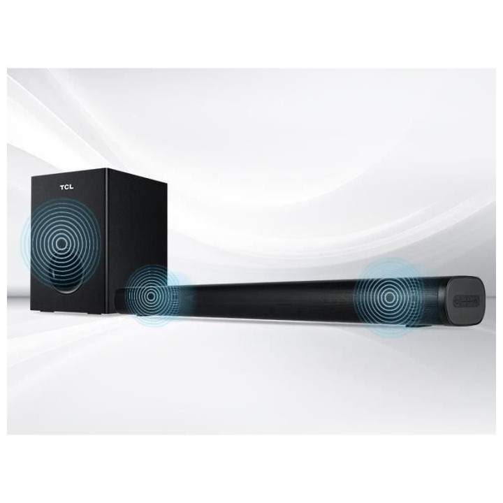 TCL - Barre de son S522WE 2.1 - 200W - sans fil bluetooth + subwoofer