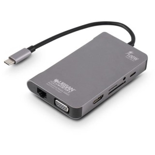 Station d'accueil mobile USB-C avec PASS THRU 100W MULTI-STREAM - URBA