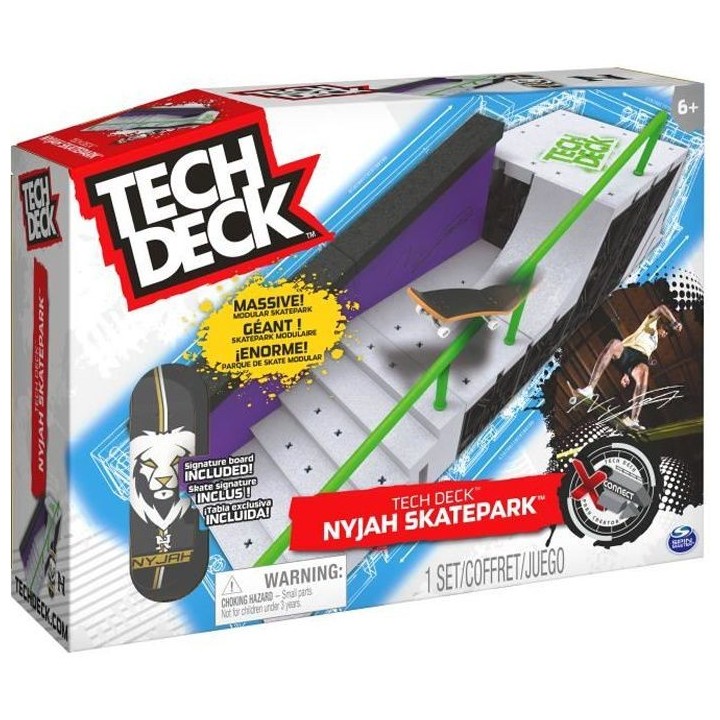 Finger Skate - Tech Deck Skatepark Nyjah Huston - 6060504 - Reproducti