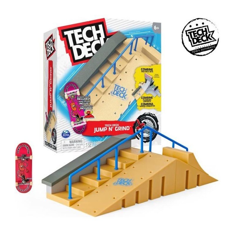 FINGER SKATE - TECH DECK STARTER SET X-CONNECT - 6061840 - Skateparks modulables Avec 1 Fingerskate & Accessoires - Modele aléa