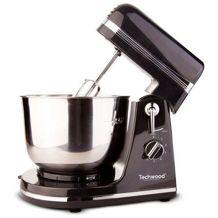 TECHWOOD TMB-366 Robot Pâtissier - 300W - Bol inox d'une capacité de