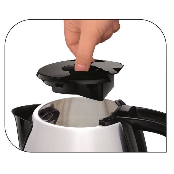 TEFAL KI150D10 Dialog Bouilloire sans fil inox, 1,7 L, Résistance cac