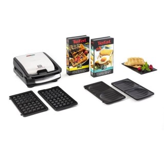 TEFAL SW853D12 Snack Collection Croque gaufres, Plaques antiadhésives