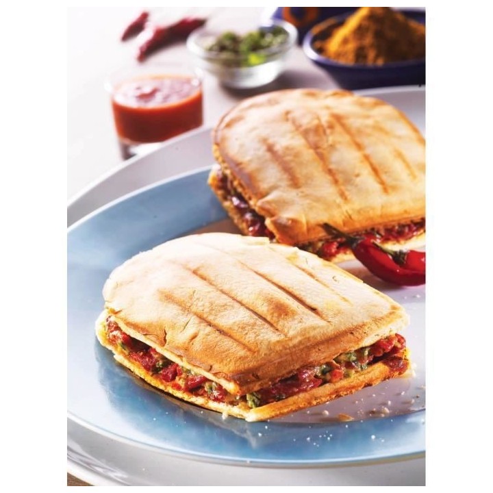 TEFAL Accessoires XA800112 Lot de 2 plaques Croque Monsieur Snack Coll