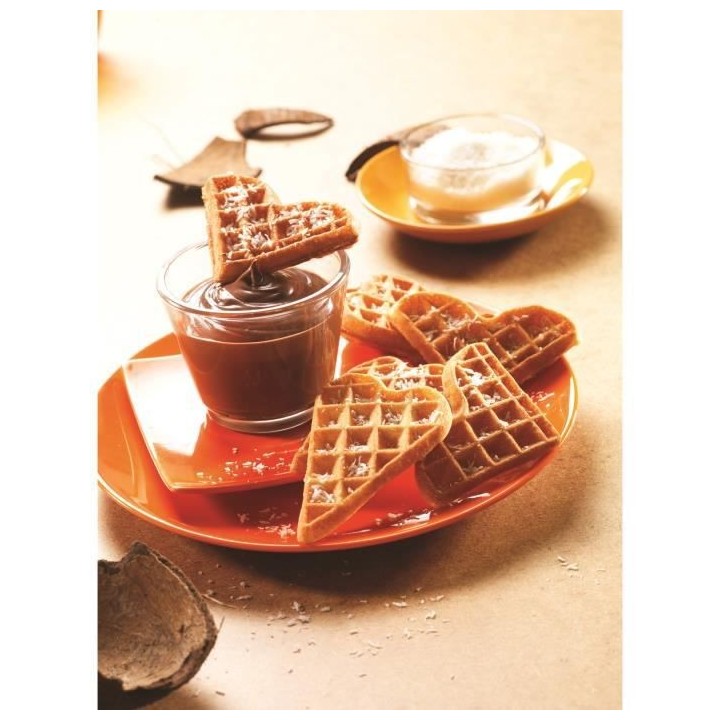TEFAL Lot de 2 Plaques Gaufrettes Coeur - Snack Collection - XA800612