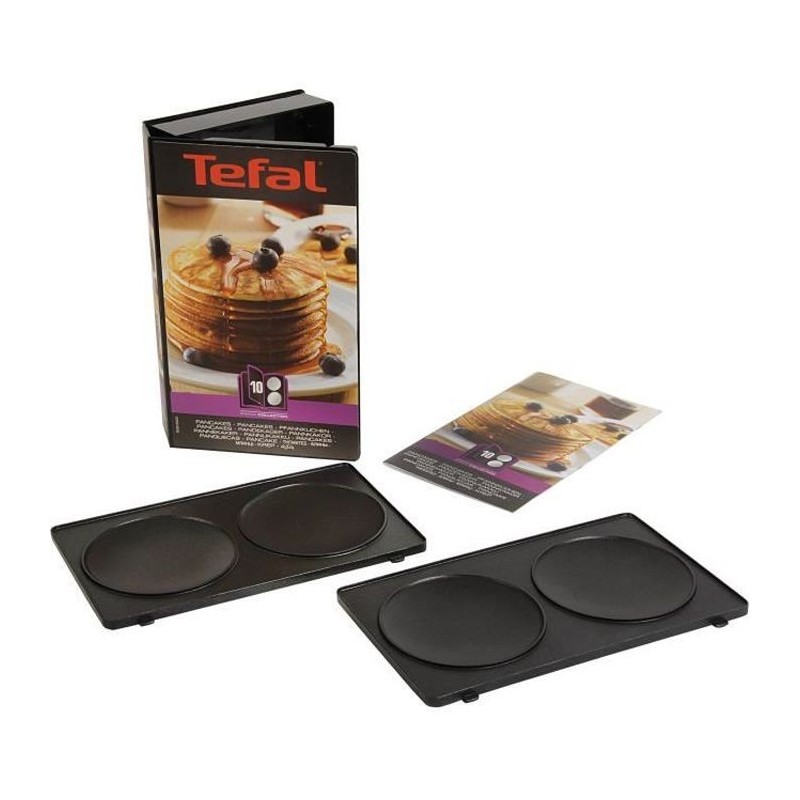 TEFAL Lot de 2 Plaques Pancakes - Snack Collection - XA801012