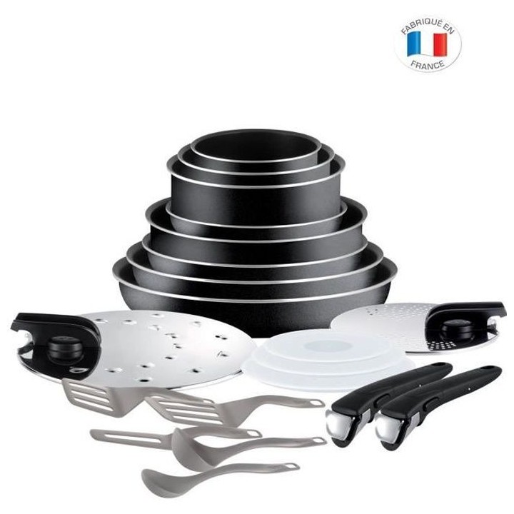 TEFAL L2009702 Ingenio Essential Batterie de cuisine 20p, Poeles, Cass