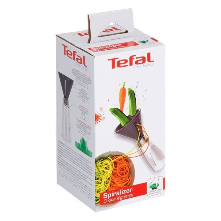TEFAL Spiraliseur Fresh Kitchen - Gris et vert