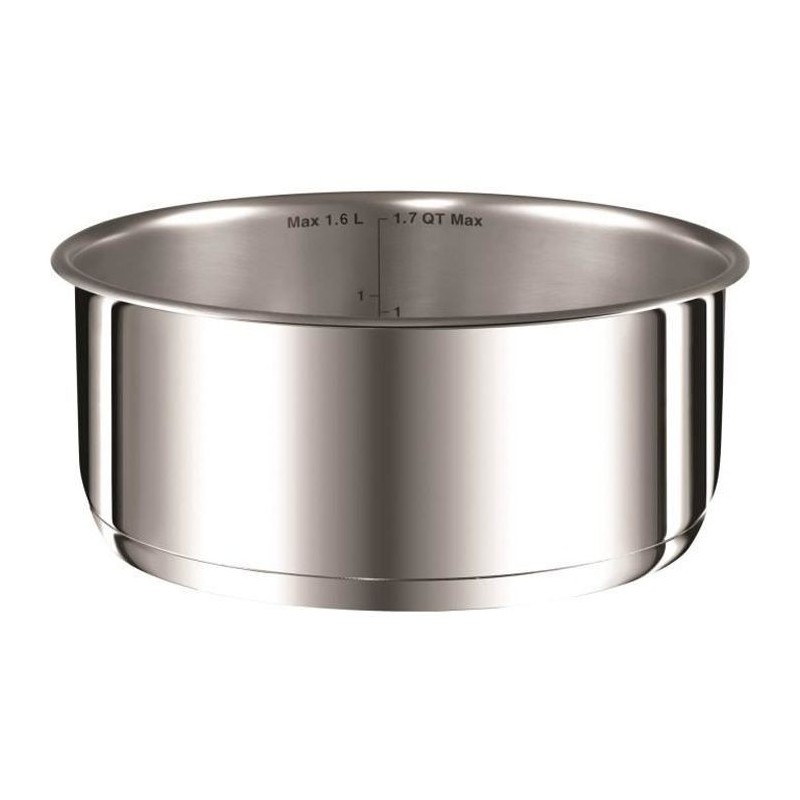 TEFAL L9252944 Ingenio Preference Casserole 18 cm (2,1 L), Inox, Non revetue, Induction, Four, Poignée amovible vendue séparé