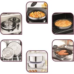 TEFAL L9252944 Ingenio Preference Casserole 18 cm (2,1 L), Inox, Non revetue, Induction, Four, Poignée amovible vendue séparé