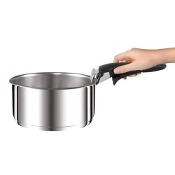 TEFAL L9252244 Ingenio Preference Casserole 22 cm, Inox, Non revetue, Induction, Four, Poignée amovible vendue séparément