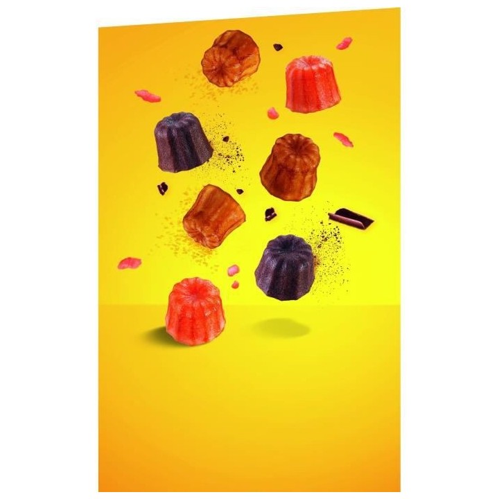 TEFAL Moule 18 minis cannelés Crispybake - Silicone - 29x21 cm