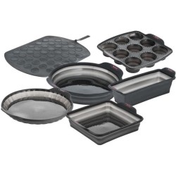 TEFAL Moule 24 minis madeleines Crispybake - Silicone - 30x29 cm