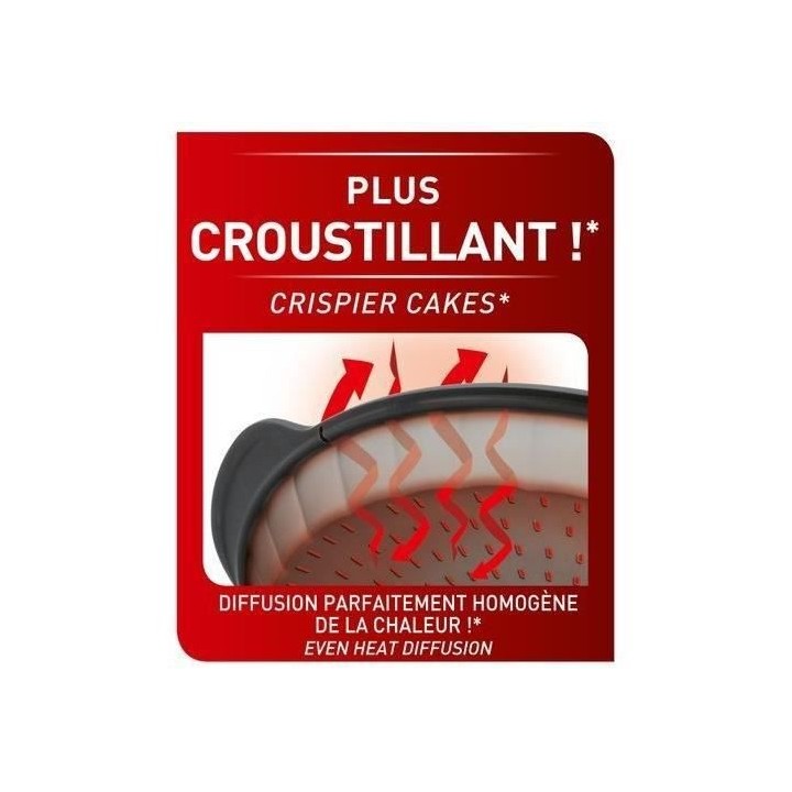 TEFAL Moule a tarte Crispybake - Silicone - 28 cm