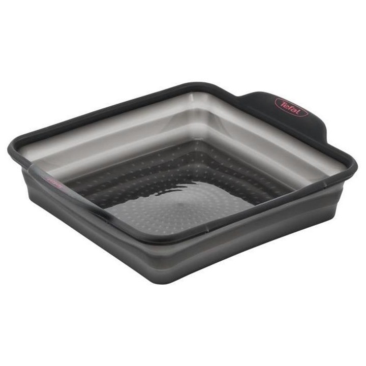 TEFAL J4170314 CRISPYBAKE Moule a cake carré 23x23 cm - 100 % Silicon