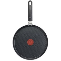 TEFAL B5541102 Easy Cook & Clean Poele a crepe 28 cm, Tous feux sauf induction, Antiadhésif sûr, Thermo-Signal™, Fabriqué e