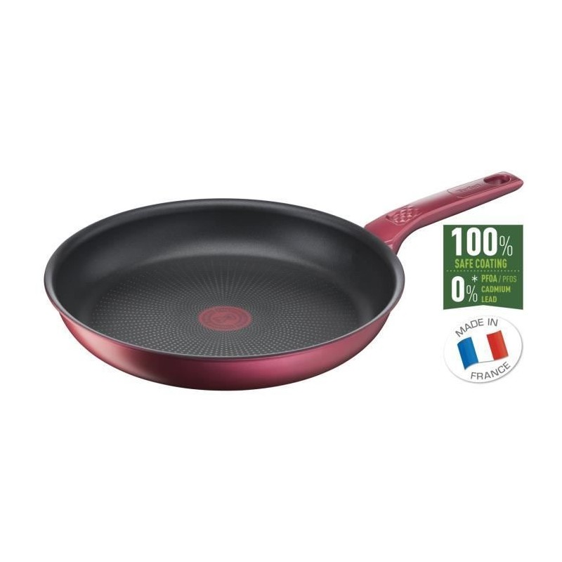 TEFAL G2730602 DAILY CHEF Poele 28cm, Induction, Résistante, Antiadhésive, Facile a nettoyer, Saine, Fabriquée en France