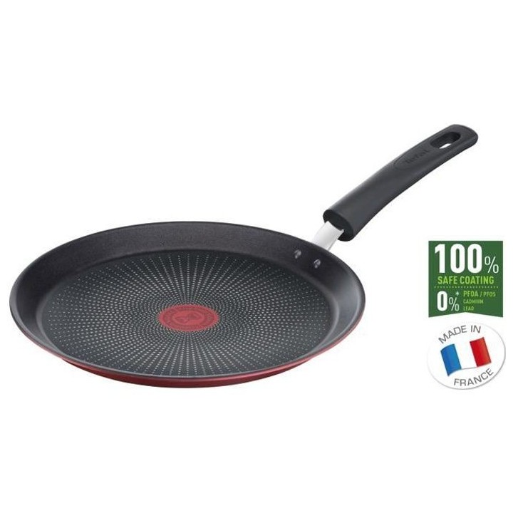TEFAL G2733802 DAILY CHEF Crepiere 25cm, Induction, Résistante, Antia