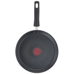 TEFAL G2733802 DAILY CHEF Crepiere 25cm, Induction, Résistante, Antiadhésive, Facile a nettoyer, Saine, Fabriquée en France