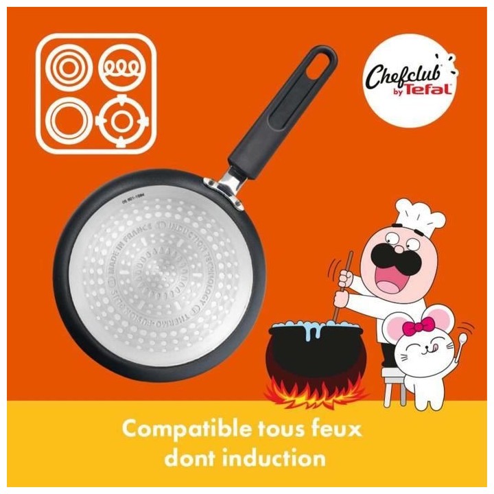 CHEFCLUB BY TEFAL E5119002 Urgence enfants affamés : Poele a crepe, M