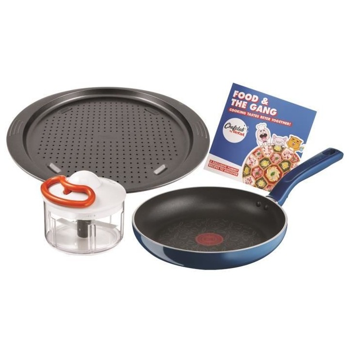 CHEFCLUB BY TEFAL G805S304 Food & The Gang :Poele 24cm + Hachoir manue