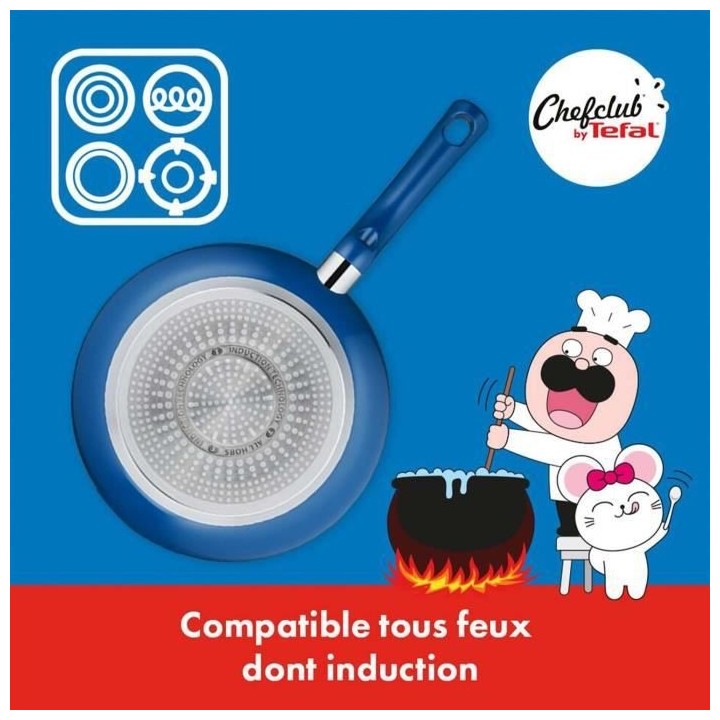 CHEFCLUB BY TEFAL G805S304 Food & The Gang :Poele 24cm + Hachoir manue