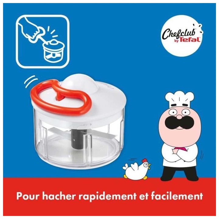 CHEFCLUB BY TEFAL G805S304 Food & The Gang :Poele 24cm + Hachoir manue