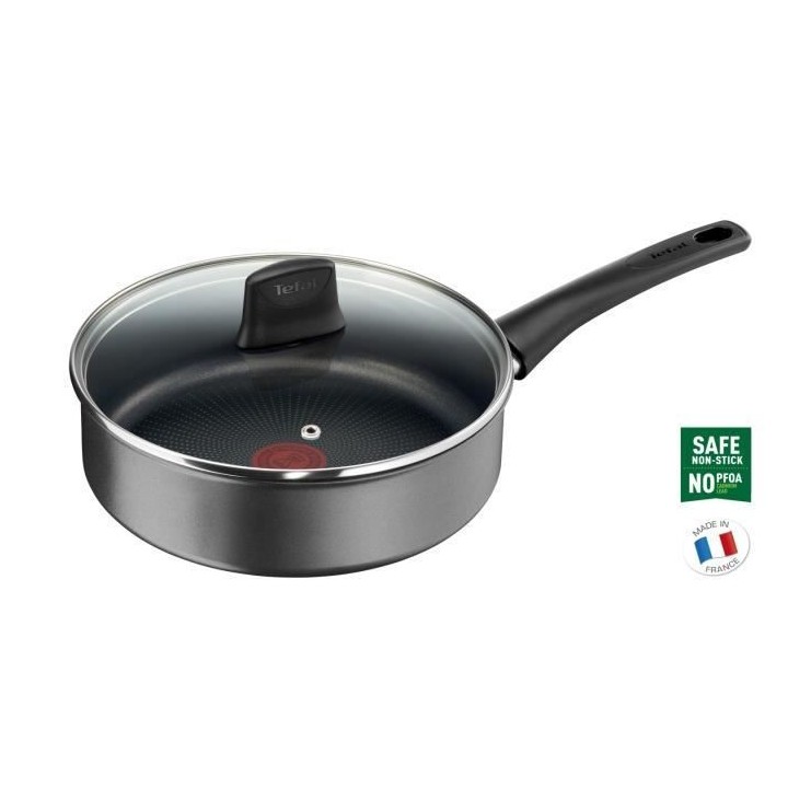 TEFAL G2873202 La Recyclée sauteuse 24cm+Couvercle, 100% Aluminium re